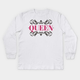 Queen Kids Long Sleeve T-Shirt